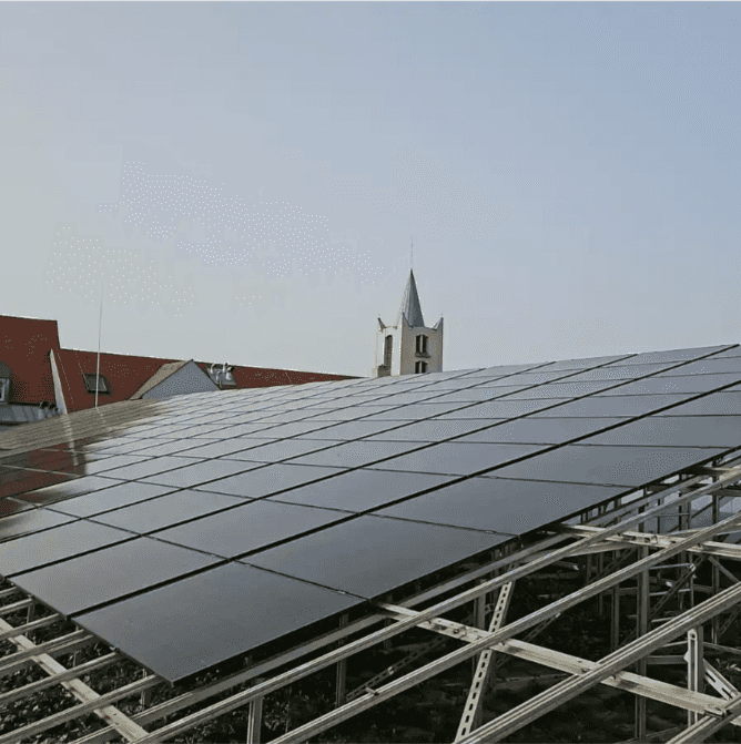 Photovoltaik Montage und Demontage: pv montage detail
